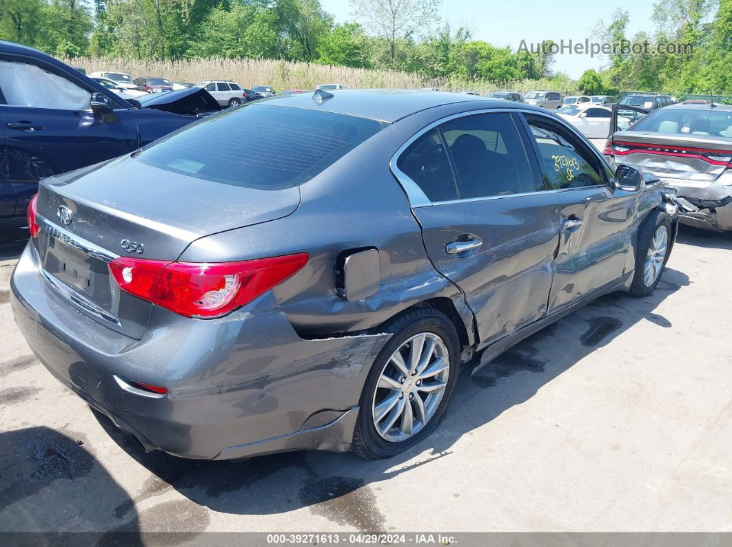 2015 Infiniti Q50 Premium Gray vin: JN1BV7AR6FM423346