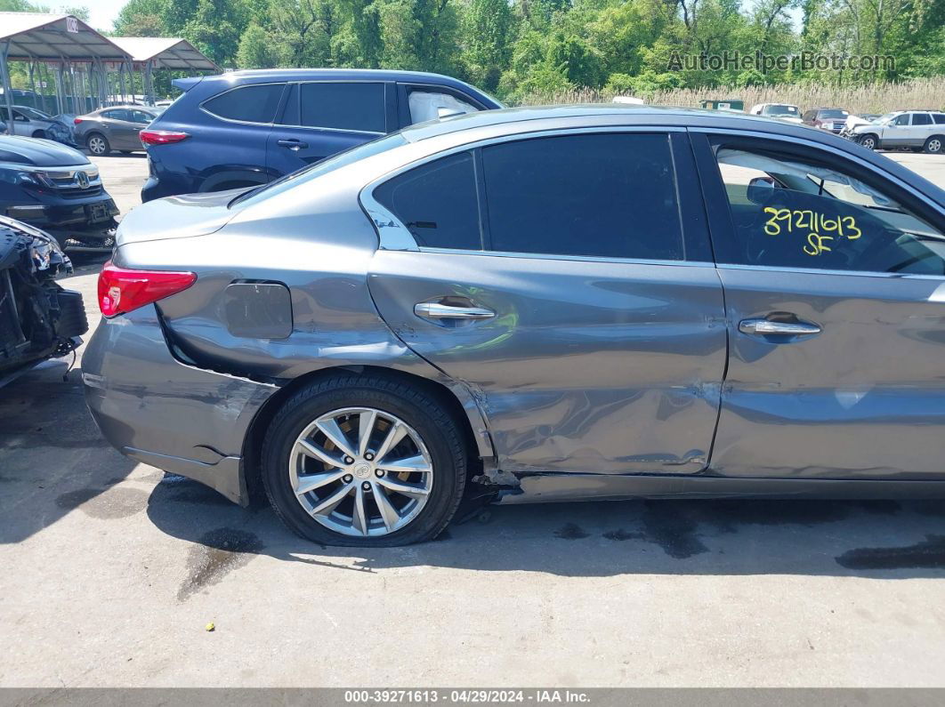 2015 Infiniti Q50 Premium Gray vin: JN1BV7AR6FM423346