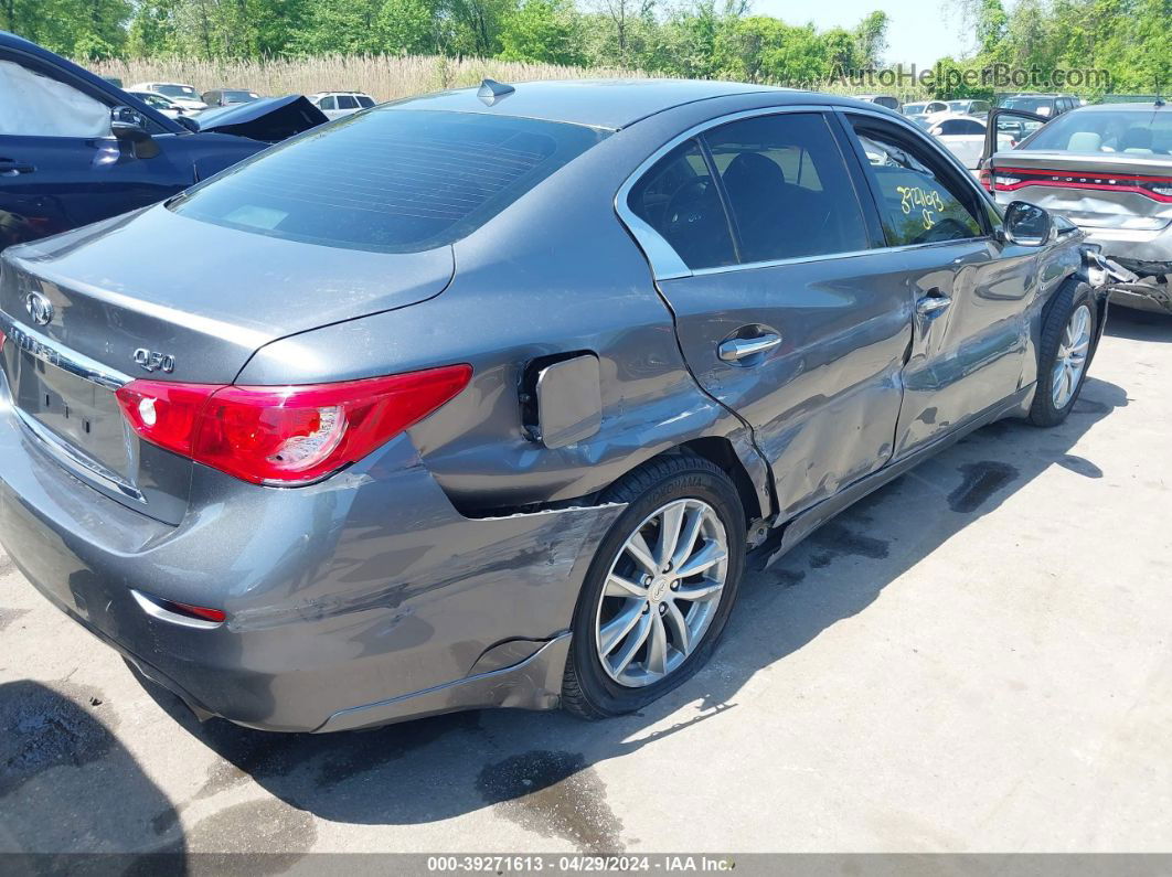 2015 Infiniti Q50 Premium Gray vin: JN1BV7AR6FM423346