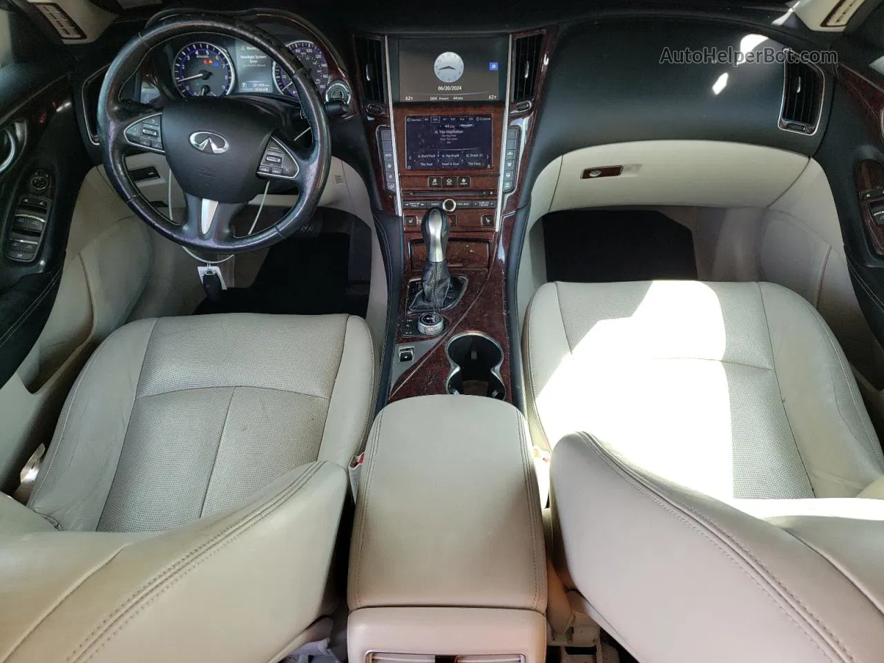 2014 Infiniti Q50 Base Черный vin: JN1BV7AR7EM689599