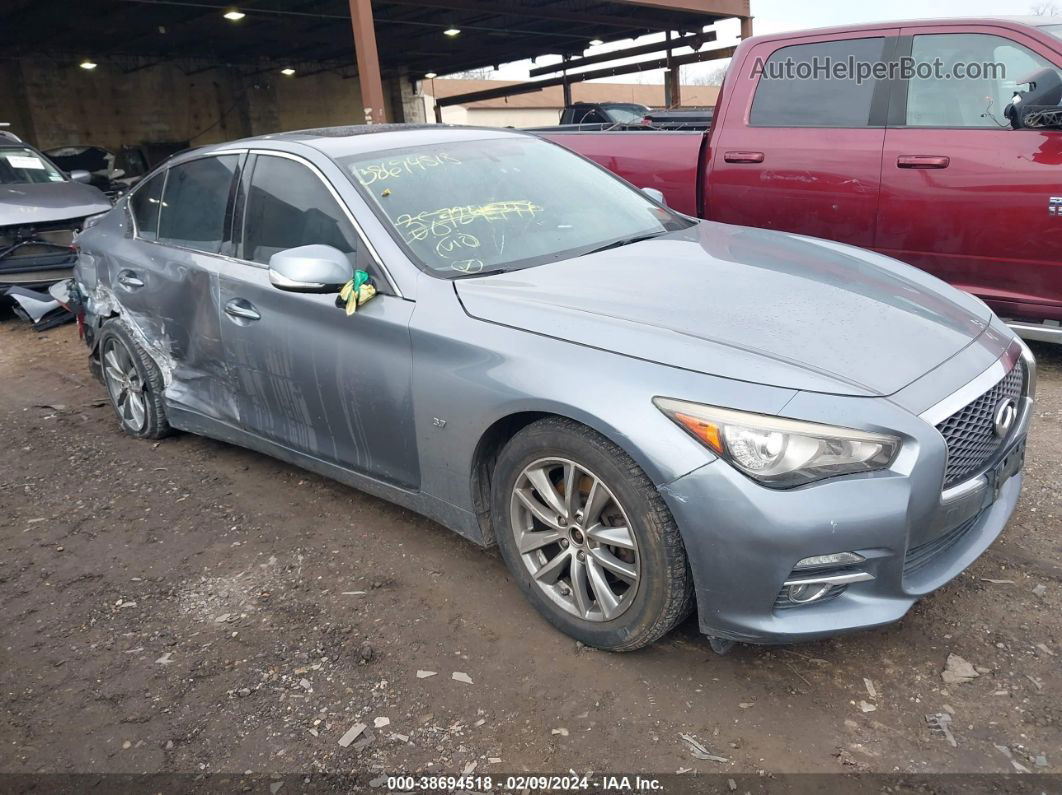 2014 Infiniti Q50 Premium Silver vin: JN1BV7AR7EM692373