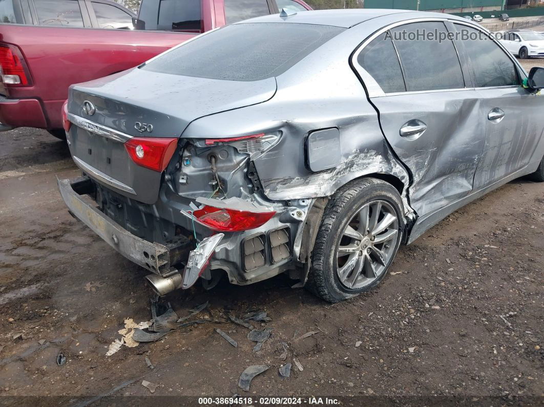 2014 Infiniti Q50 Premium Silver vin: JN1BV7AR7EM692373