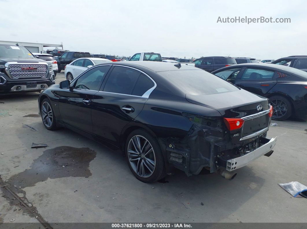 2014 Infiniti Q50 Sport Black vin: JN1BV7AR7EM693202