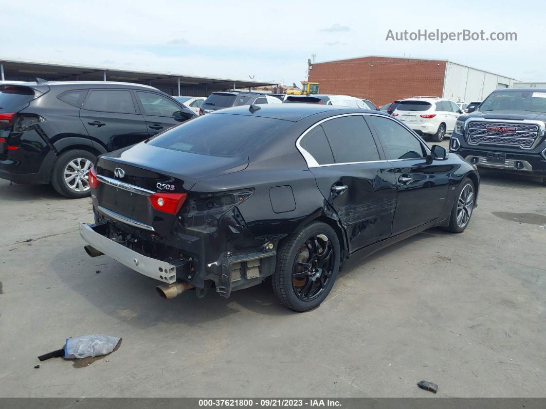 2014 Infiniti Q50 Sport Black vin: JN1BV7AR7EM693202