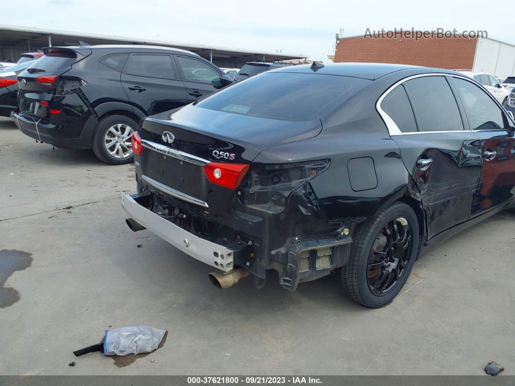 2014 Infiniti Q50 Sport Black vin: JN1BV7AR7EM693202