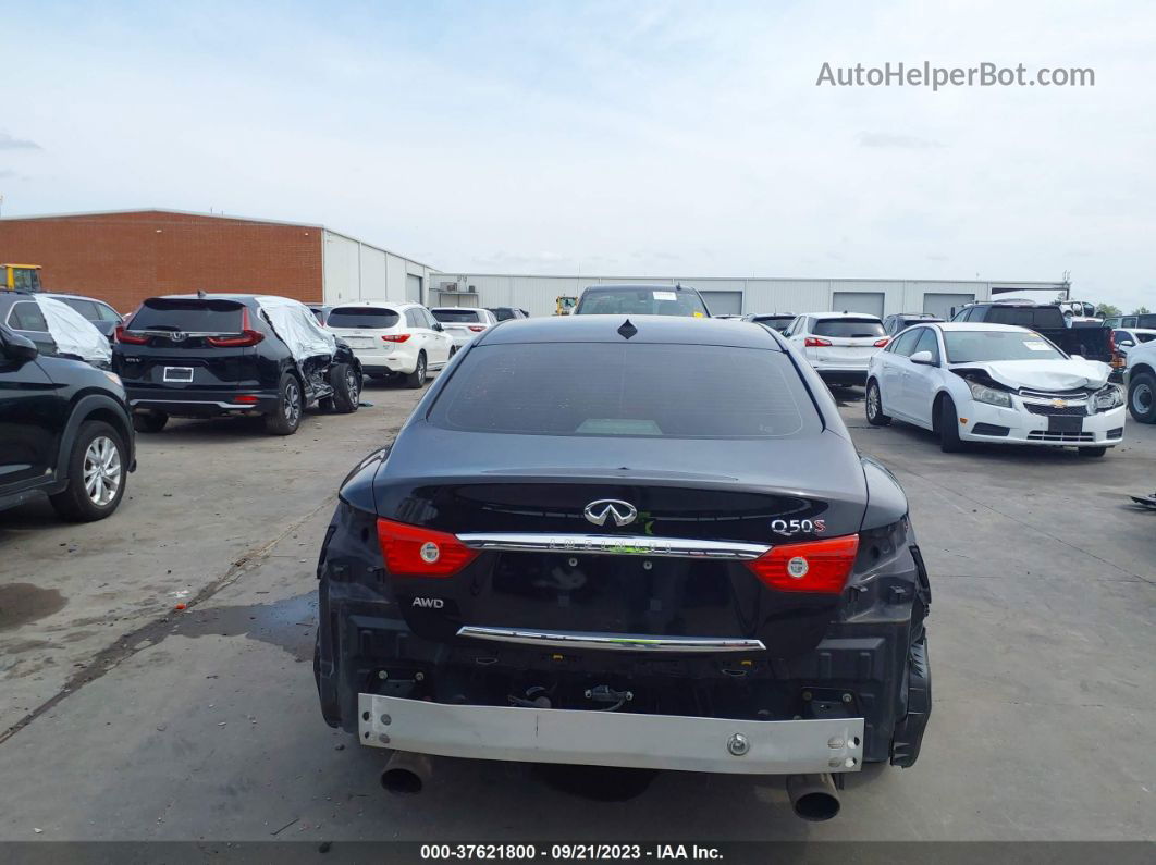 2014 Infiniti Q50 Sport Black vin: JN1BV7AR7EM693202