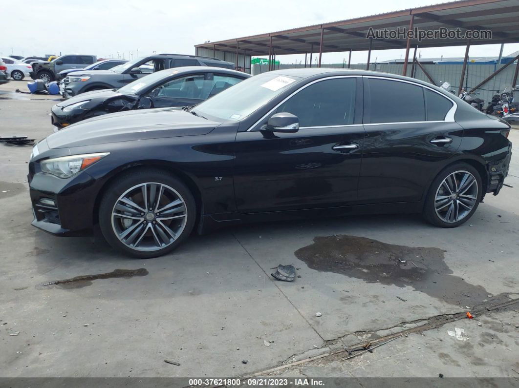 2014 Infiniti Q50 Sport Black vin: JN1BV7AR7EM693202