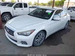 2014 Infiniti Q50 Premium White vin: JN1BV7AR7EM693703