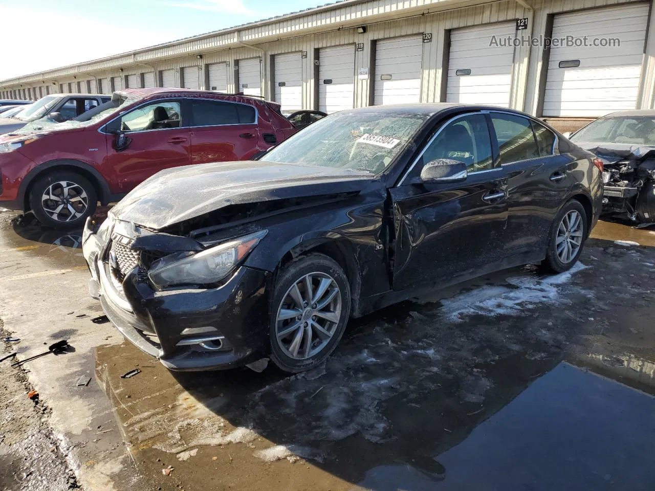 2014 Infiniti Q50 Base Black vin: JN1BV7AR7EM700309