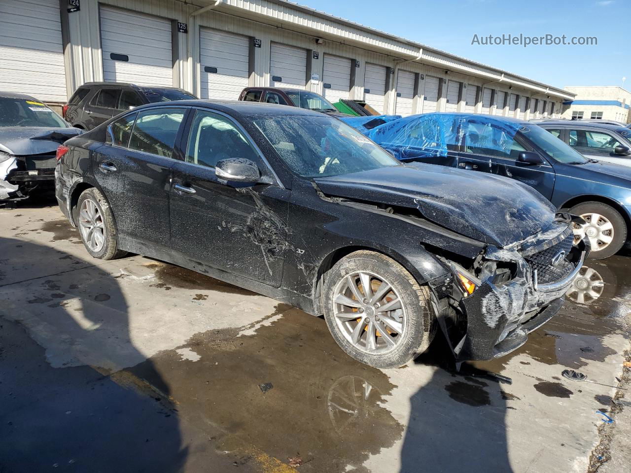 2014 Infiniti Q50 Base Black vin: JN1BV7AR7EM700309