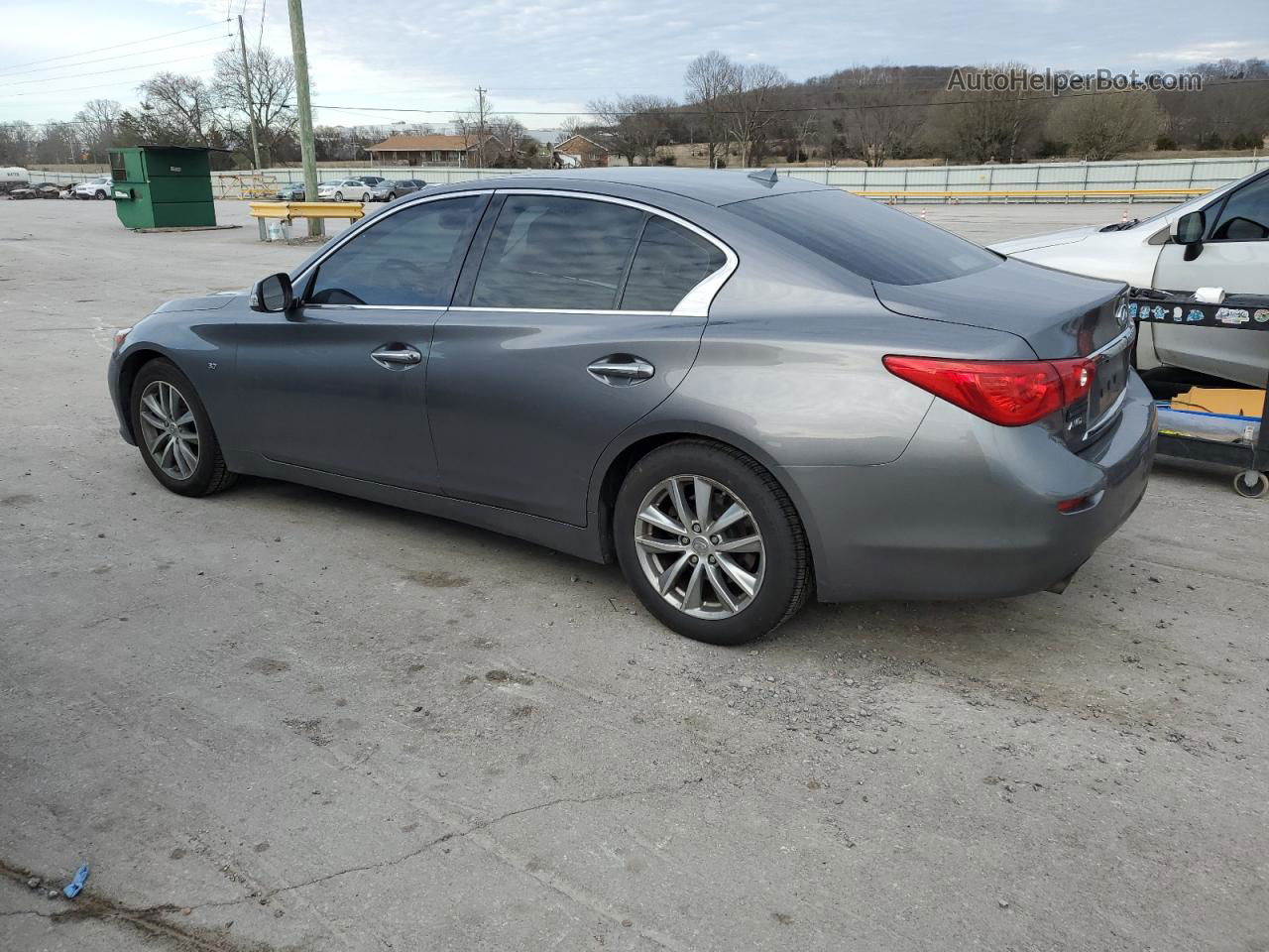 2014 Infiniti Q50 Base Gray vin: JN1BV7AR7EM703288