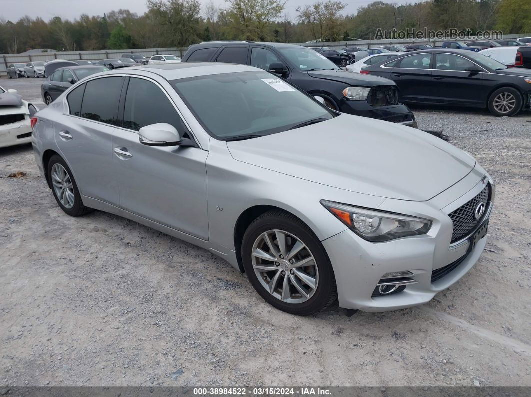 2014 Infiniti Q50 Premium Silver vin: JN1BV7AR7EM707924