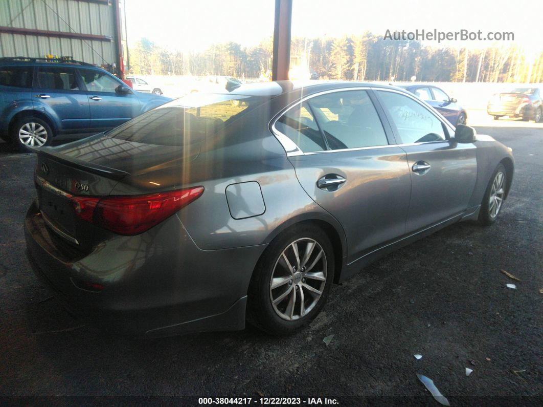 2014 Infiniti Q50 Premium Серый vin: JN1BV7AR7EM708118