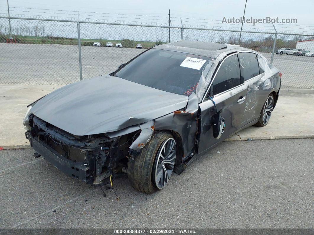 2015 Infiniti Q50 Premium Серый vin: JN1BV7AR7FM391202