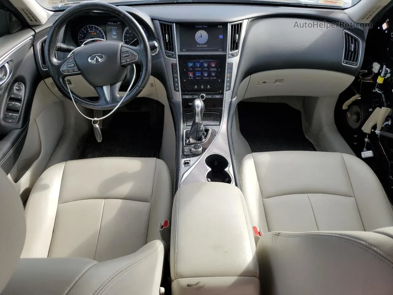 2015 Infiniti Q50 Base Черный vin: JN1BV7AR7FM392043