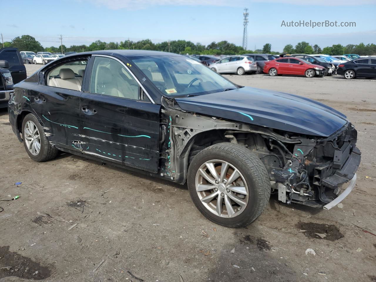 2015 Infiniti Q50 Base Black vin: JN1BV7AR7FM392043