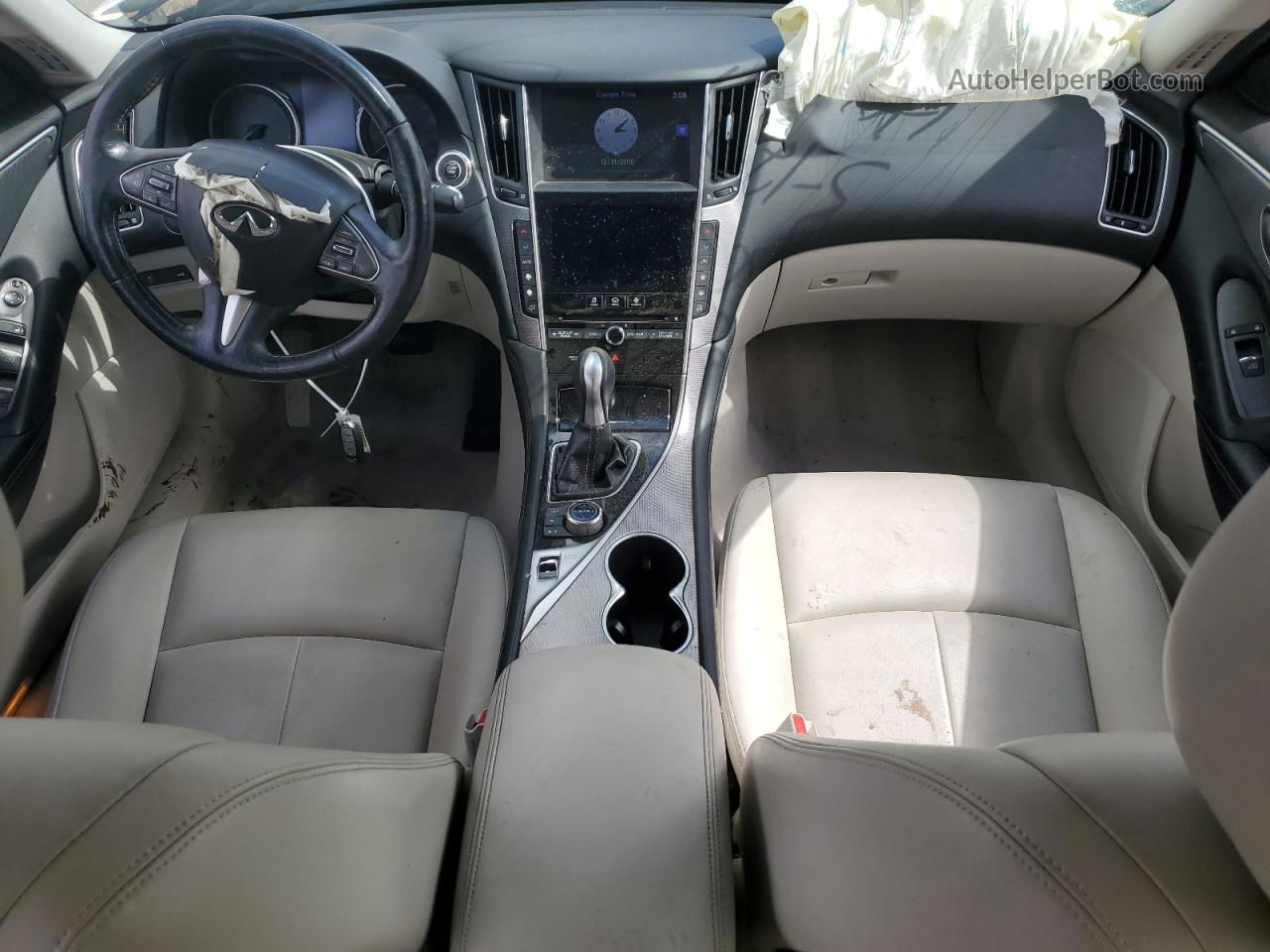 2015 Infiniti Q50 Base Белый vin: JN1BV7AR7FM392155