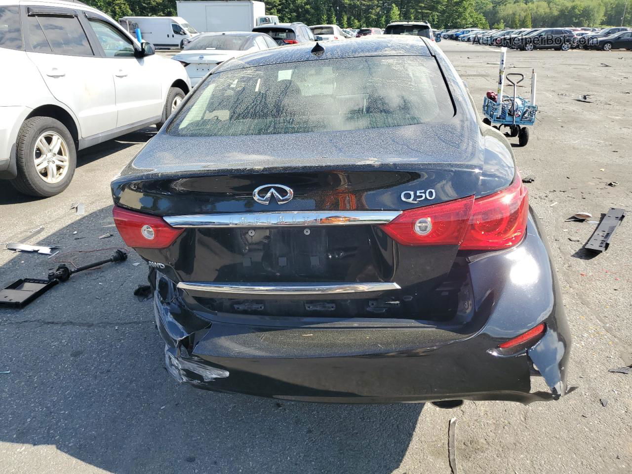 2015 Infiniti Q50 Base Black vin: JN1BV7AR7FM393547