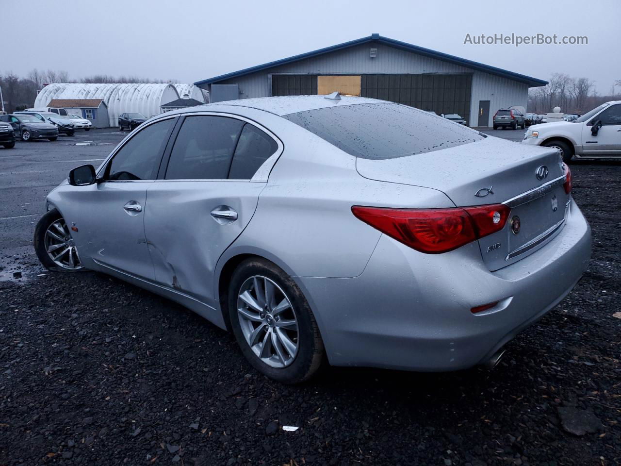 2015 Infiniti Q50 Base Silver vin: JN1BV7AR7FM399395