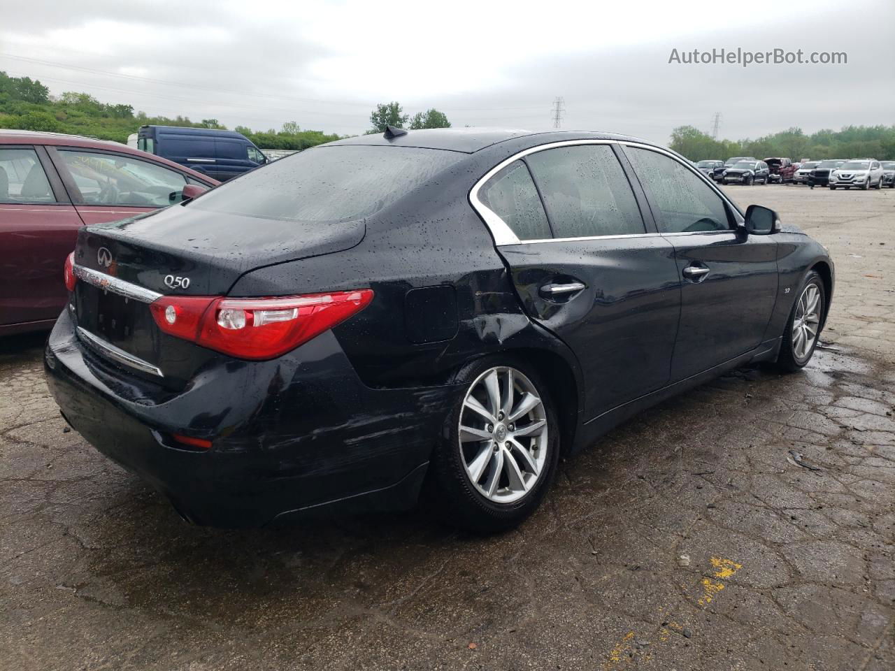 2015 Infiniti Q50 Base Черный vin: JN1BV7AR7FM404272