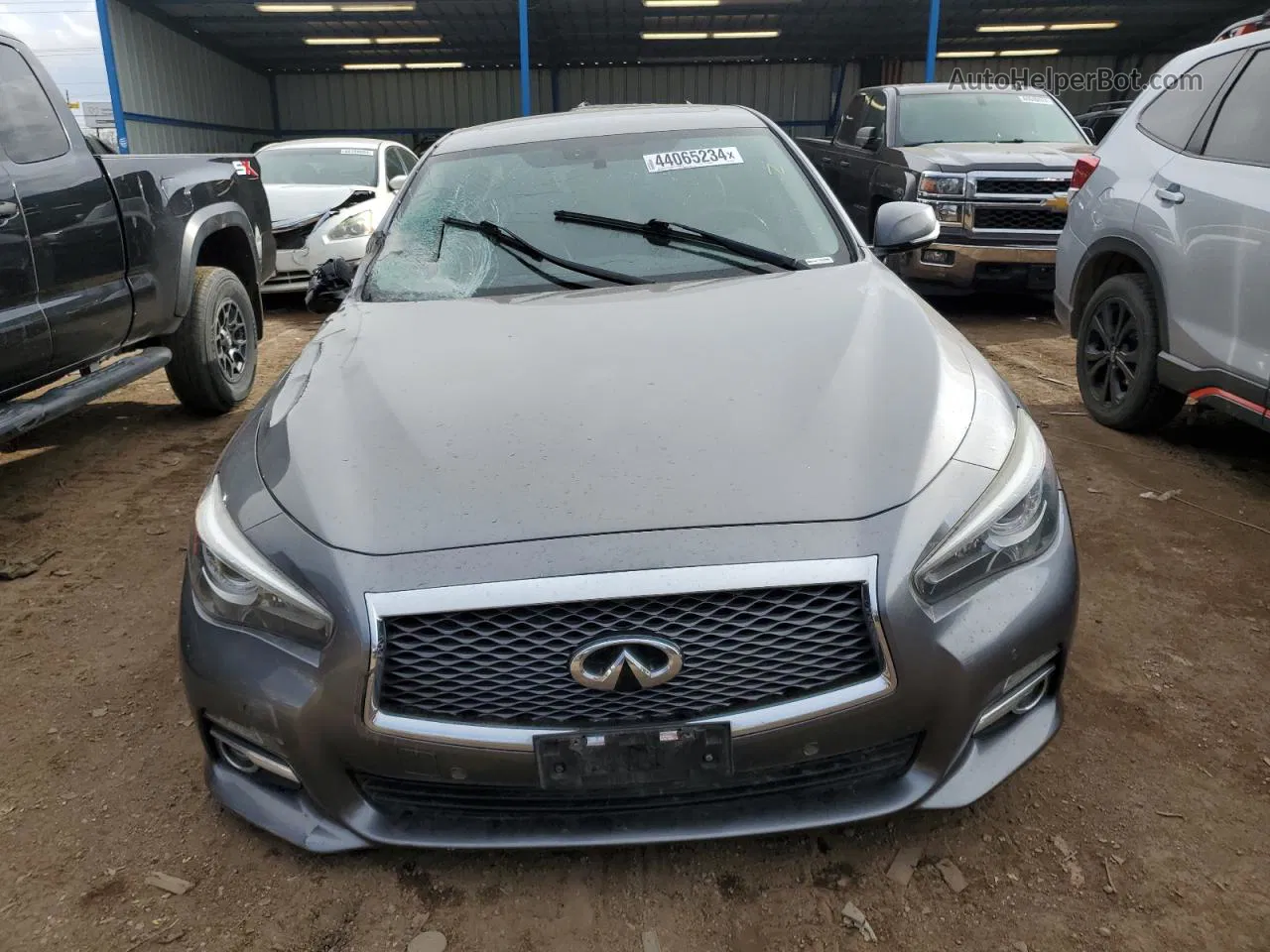 2015 Infiniti Q50 Base Gray vin: JN1BV7AR7FM410766