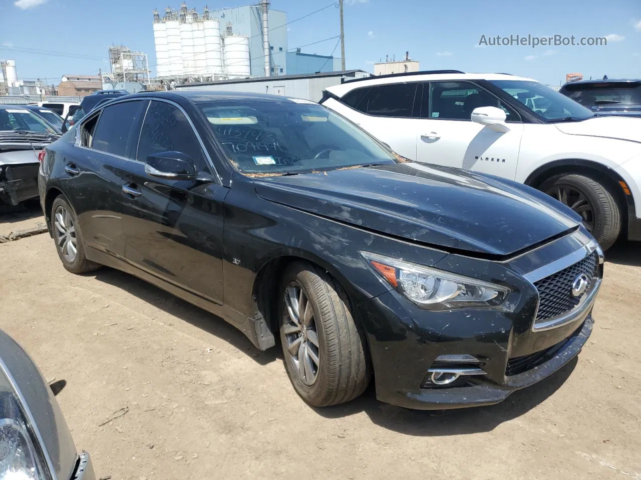 2015 Infiniti Q50 Base Black vin: JN1BV7AR7FM413943