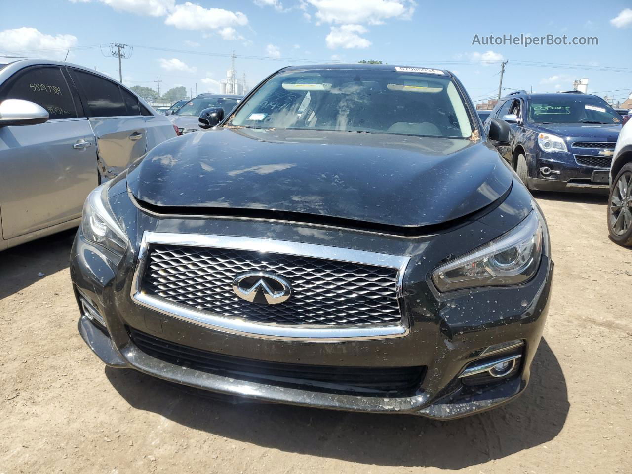 2015 Infiniti Q50 Base Black vin: JN1BV7AR7FM413943