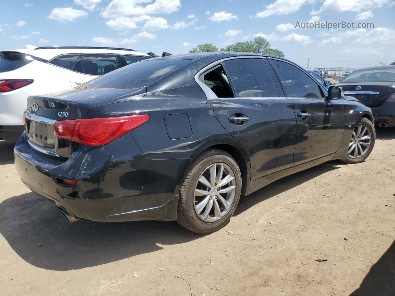 2015 Infiniti Q50 Base Черный vin: JN1BV7AR7FM413943