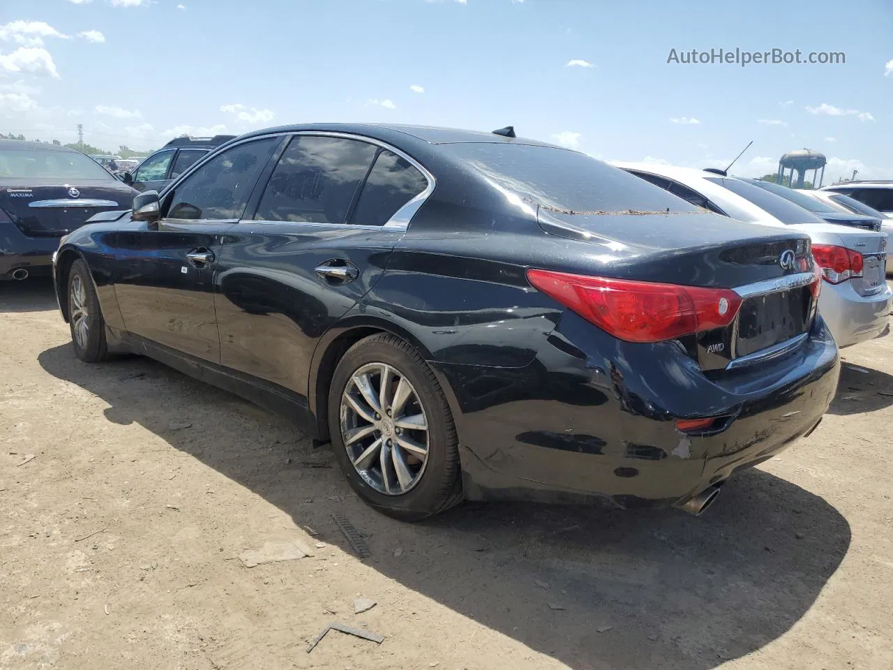 2015 Infiniti Q50 Base Black vin: JN1BV7AR7FM413943