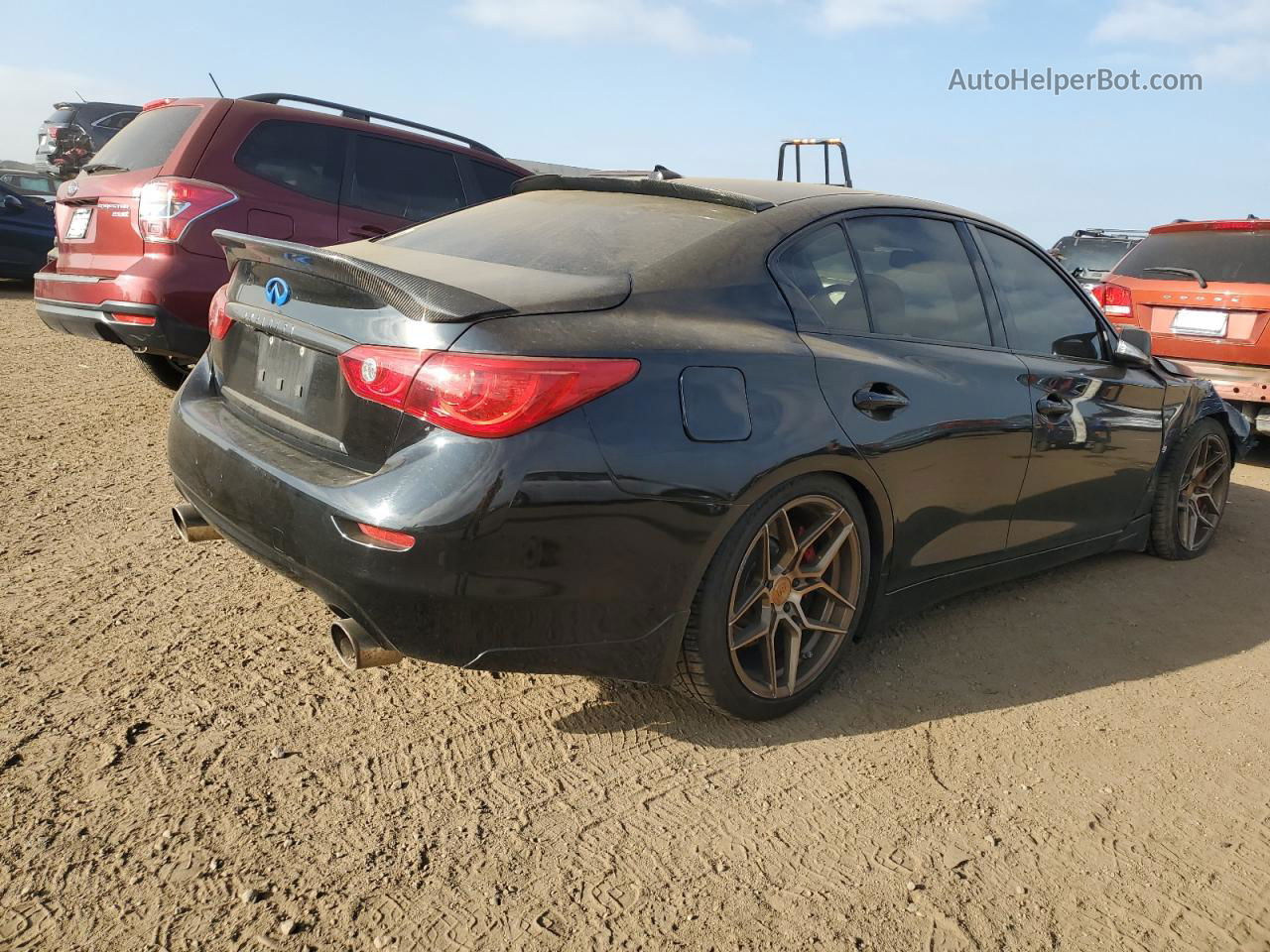 2015 Infiniti Q50 Base Black vin: JN1BV7AR7FM419547