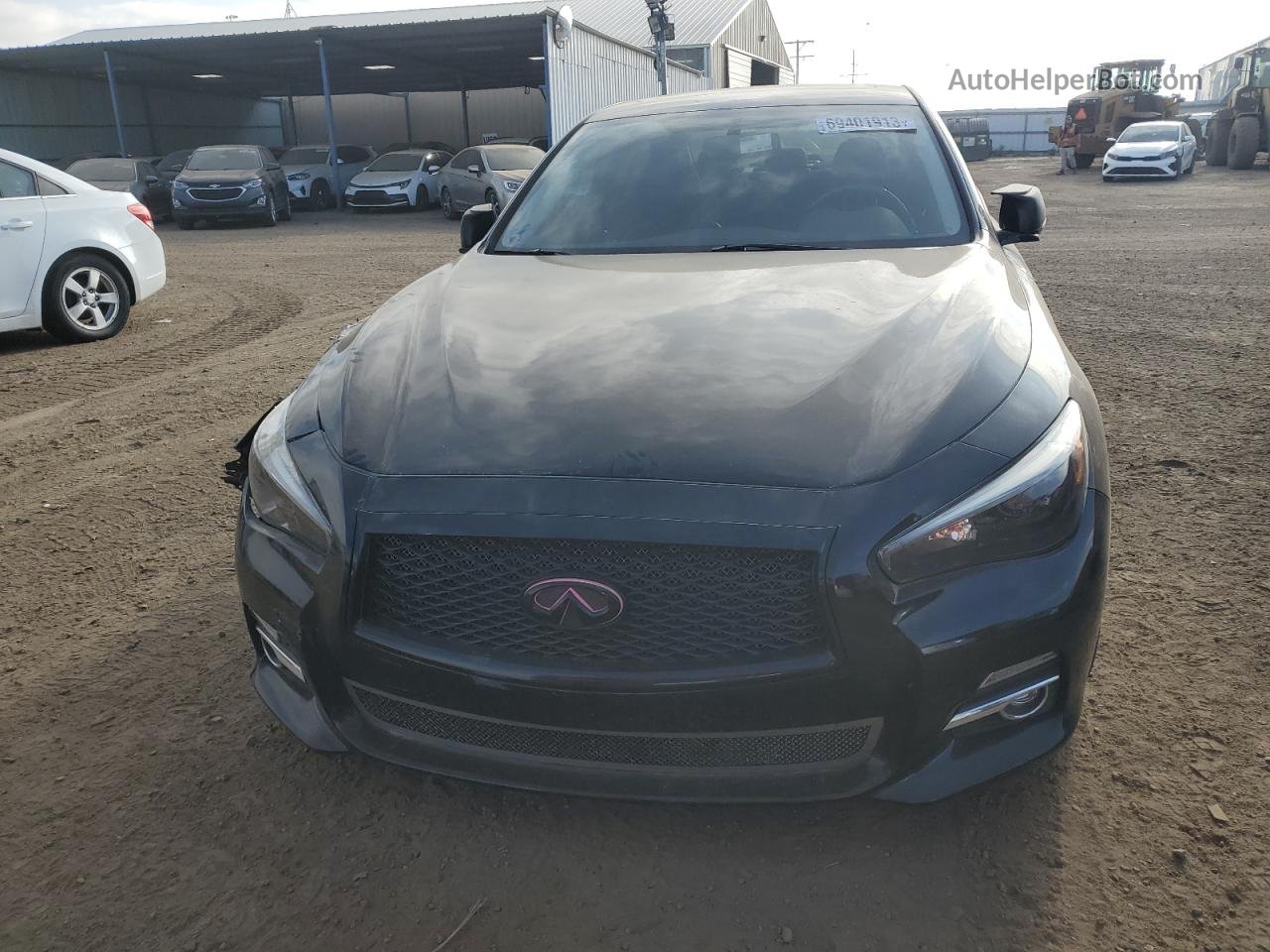 2015 Infiniti Q50 Base Black vin: JN1BV7AR7FM419547