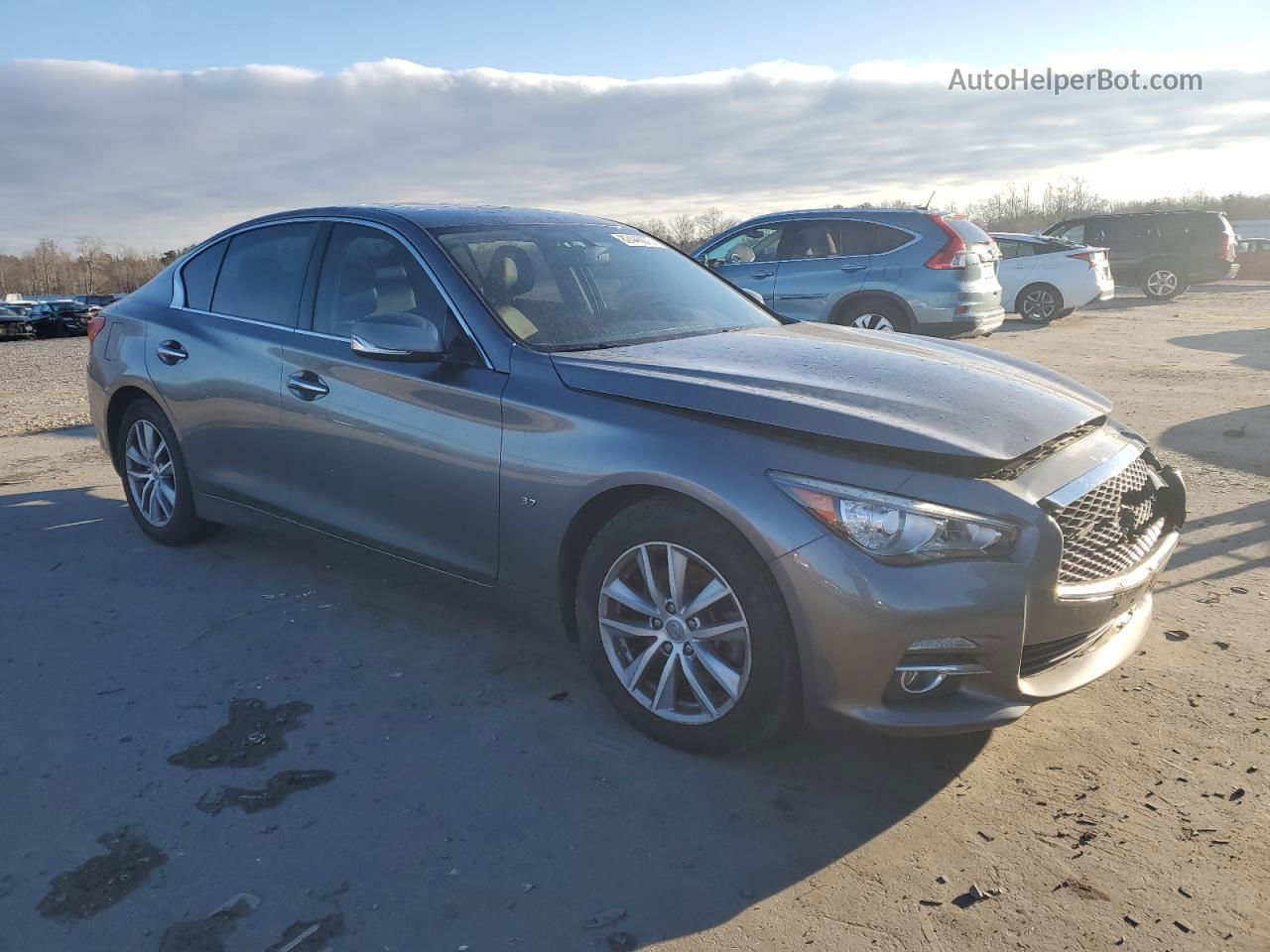 2015 Infiniti Q50 Base Серый vin: JN1BV7AR7FM419631