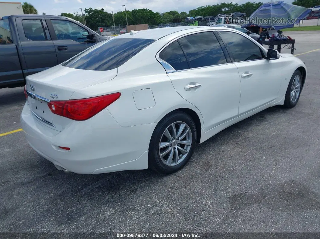 2014 Infiniti Q50 Premium Белый vin: JN1BV7AR8EM686307