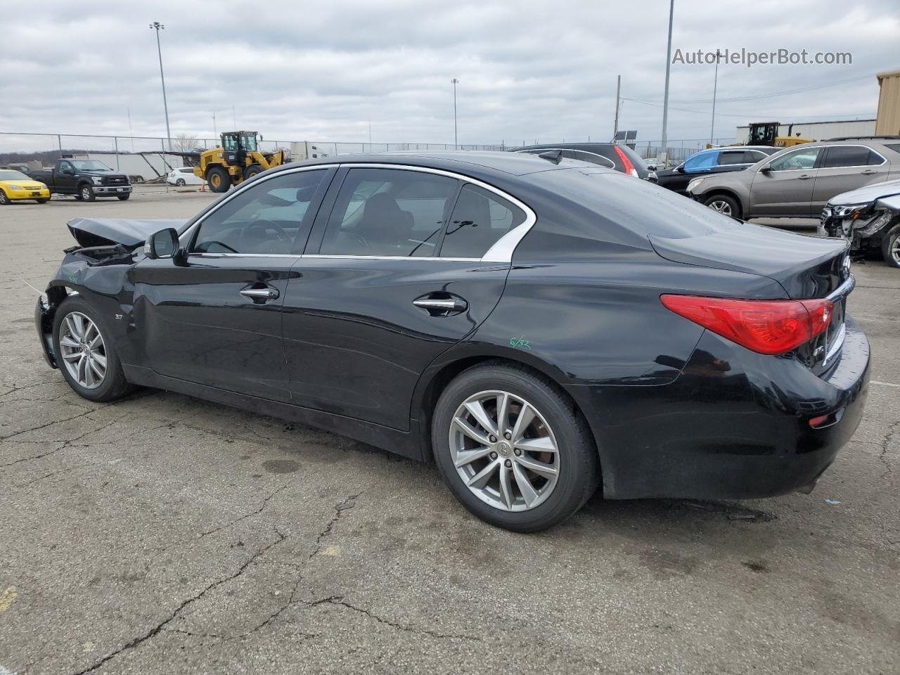 2014 Infiniti Q50 Base Black vin: JN1BV7AR8EM700223