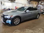 2014 Infiniti Q50 Base Blue vin: JN1BV7AR8EM701307