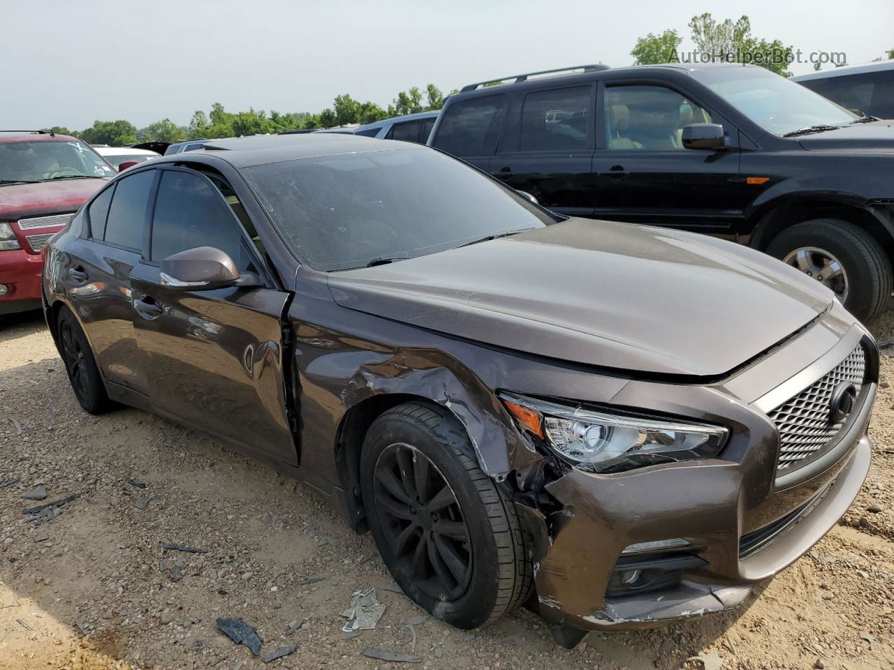 2014 Infiniti Q50 Base Gold vin: JN1BV7AR8EM705020