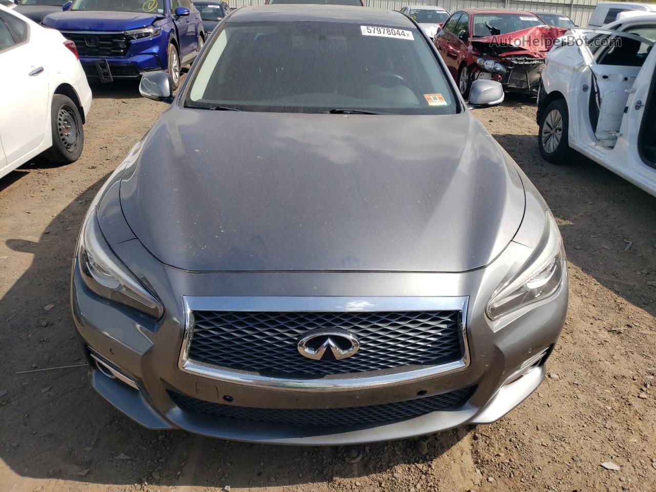 2015 Infiniti Q50 Base Gray vin: JN1BV7AR8FM396487