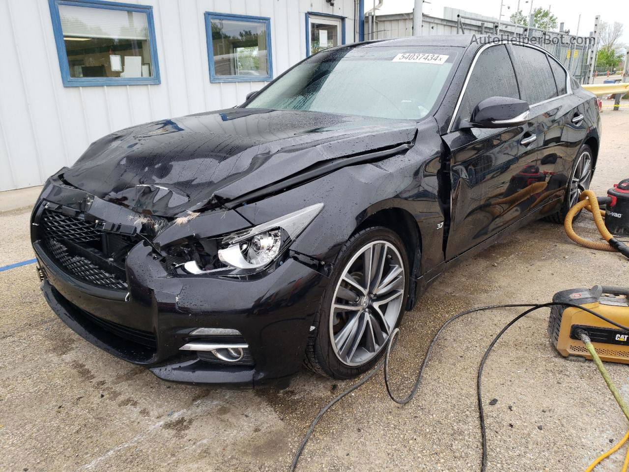 2015 Infiniti Q50 Base Black vin: JN1BV7AR8FM397834