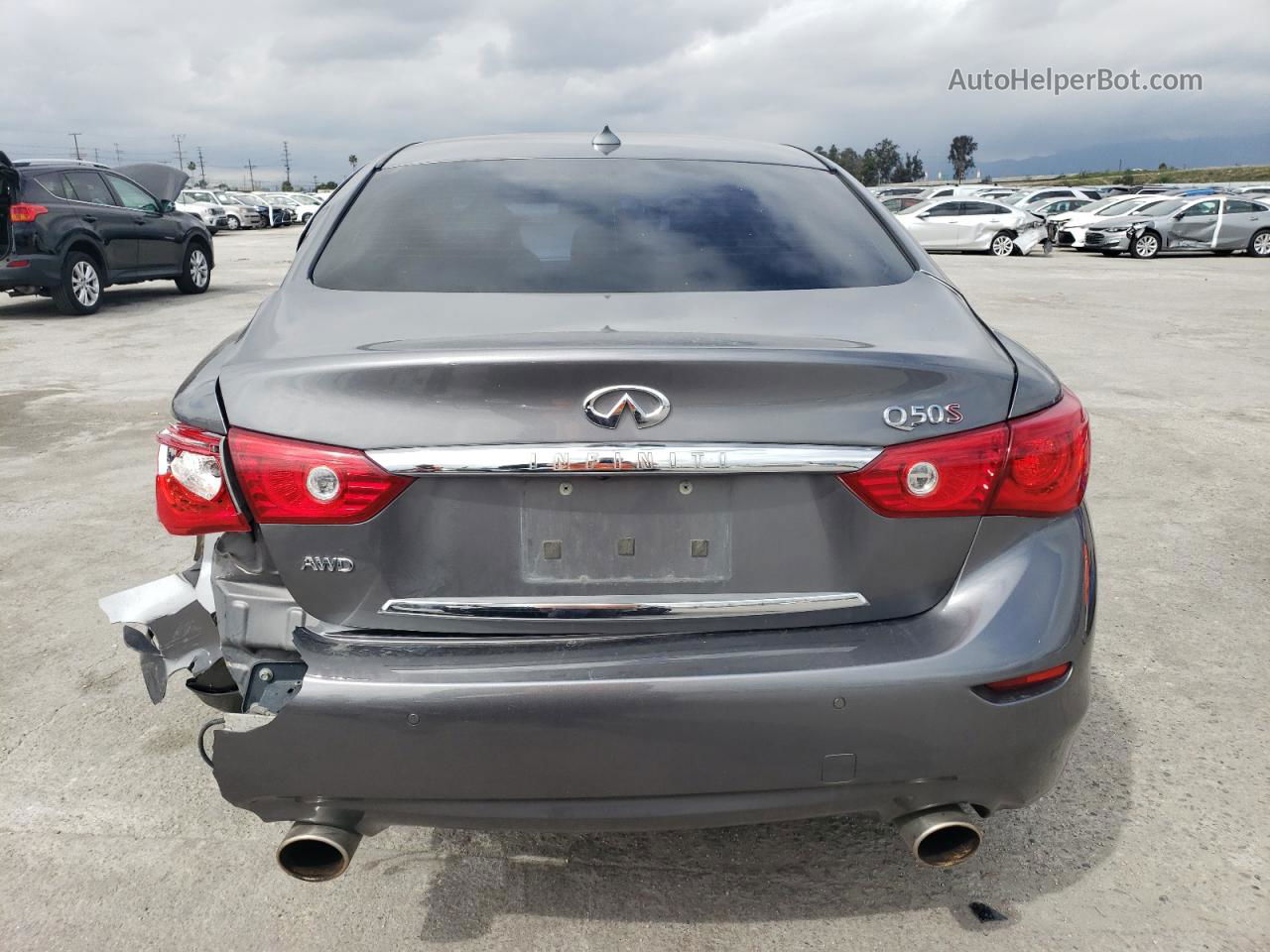 2015 Infiniti Q50 Base Серый vin: JN1BV7AR8FM402370