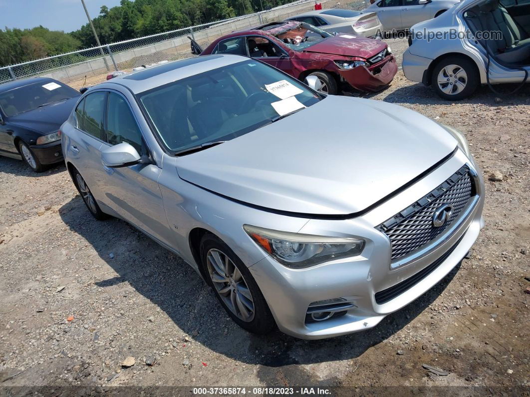 2015 Infiniti Q50 Premium Серебряный vin: JN1BV7AR8FM411439