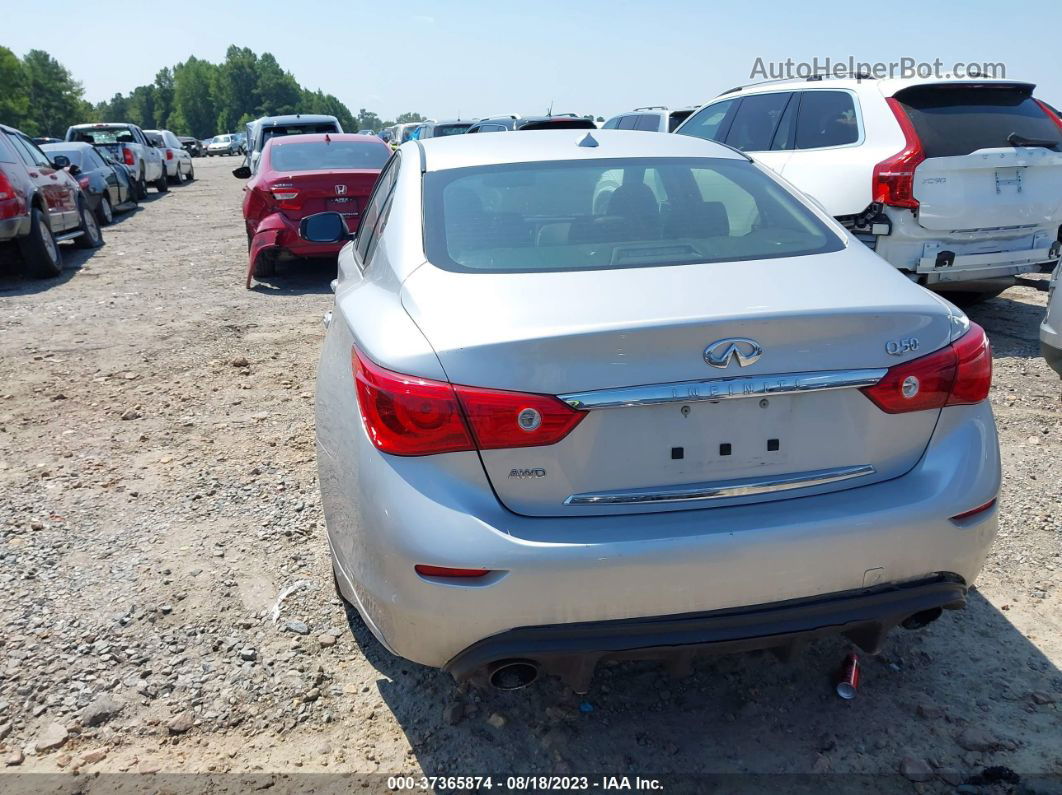 2015 Infiniti Q50 Premium Серебряный vin: JN1BV7AR8FM411439