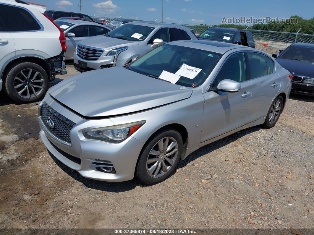 2015 Infiniti Q50 Premium Серебряный vin: JN1BV7AR8FM411439