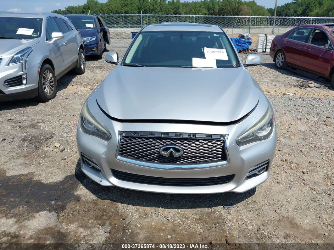 2015 Infiniti Q50 Premium Серебряный vin: JN1BV7AR8FM411439