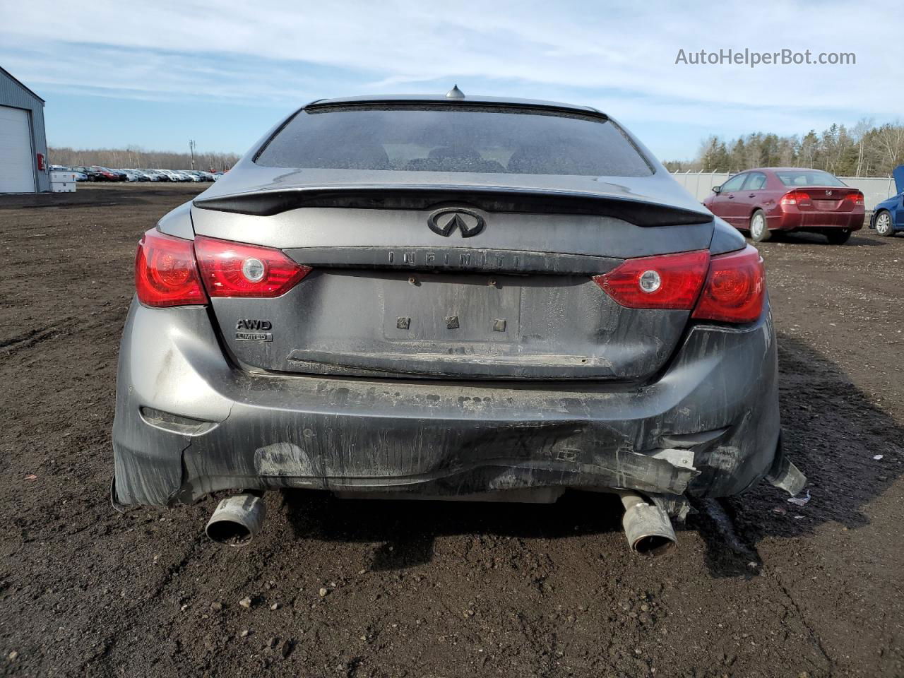 2015 Infiniti Q50 Base Gray vin: JN1BV7AR8FM412641