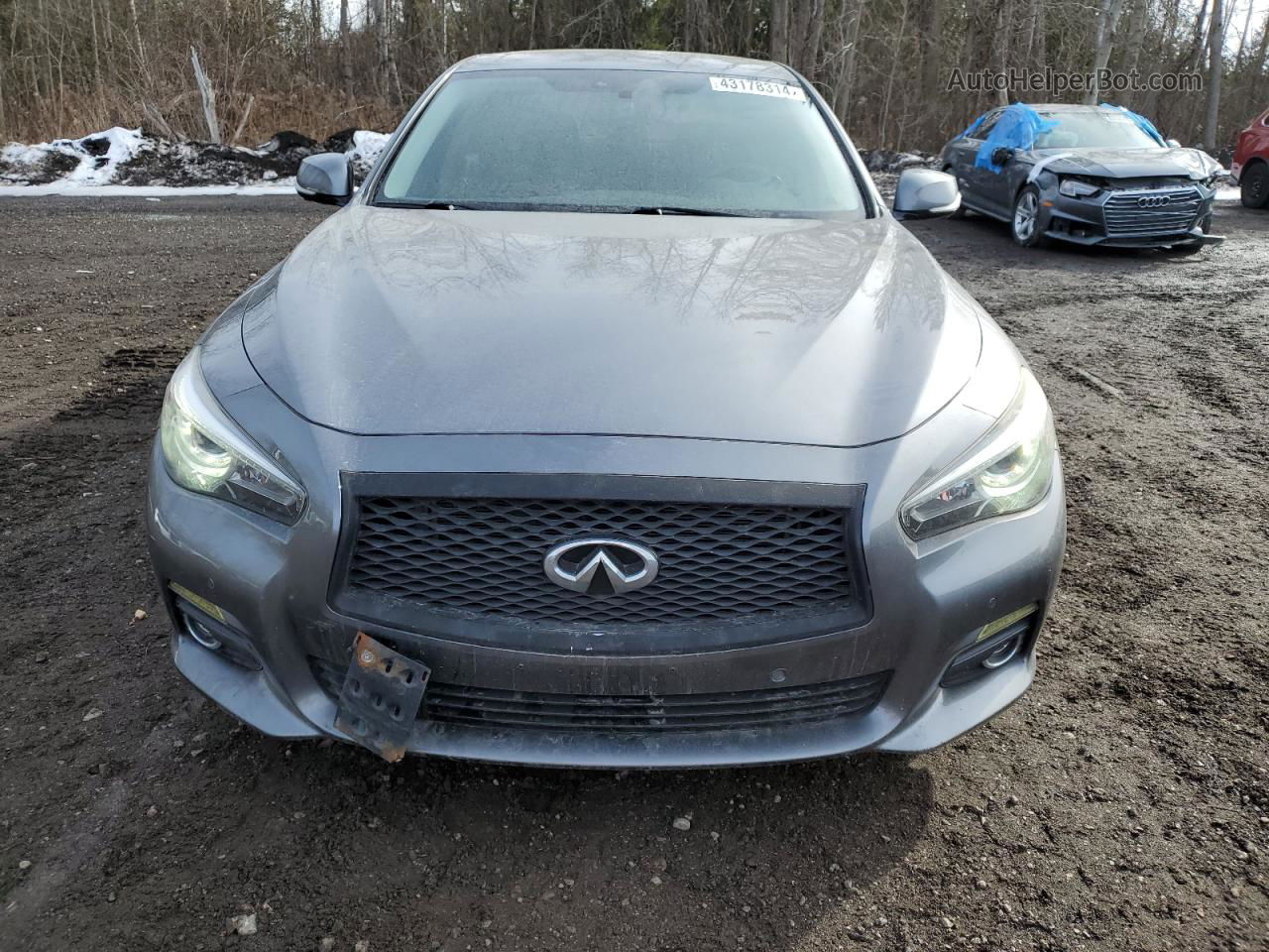 2015 Infiniti Q50 Base Серый vin: JN1BV7AR8FM412641