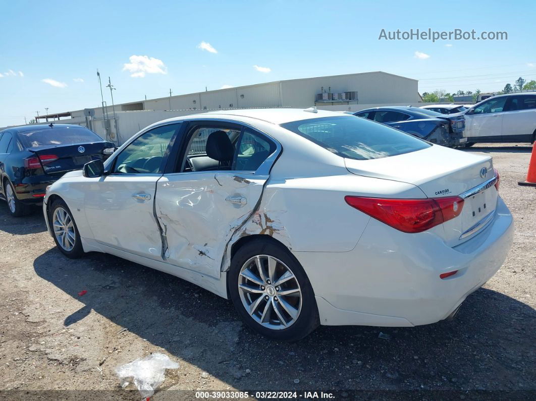 2015 Infiniti Q50   White vin: JN1BV7AR8FM412686