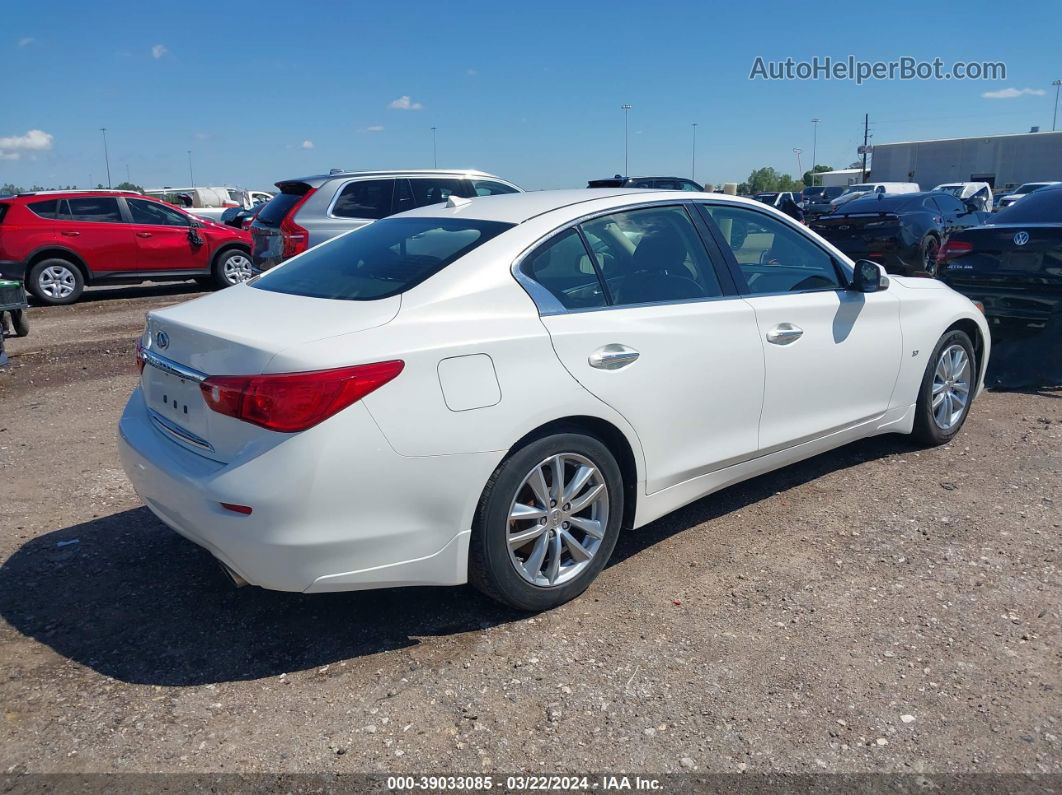 2015 Infiniti Q50   White vin: JN1BV7AR8FM412686