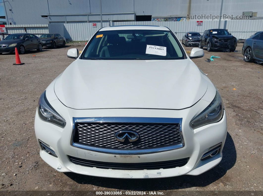 2015 Infiniti Q50   White vin: JN1BV7AR8FM412686