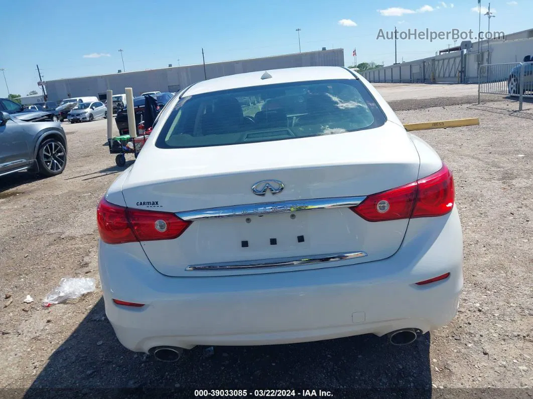 2015 Infiniti Q50   White vin: JN1BV7AR8FM412686