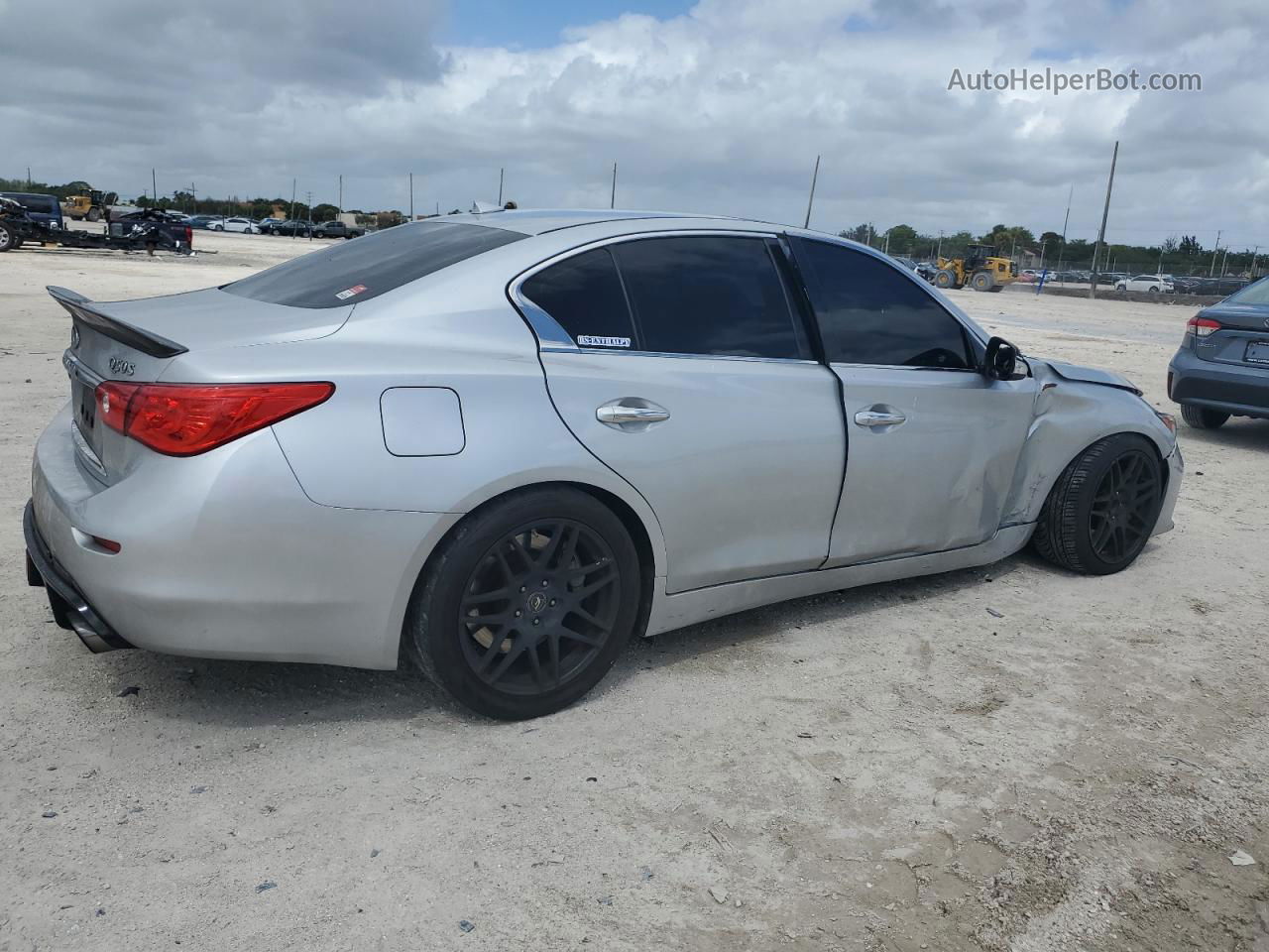 2015 Infiniti Q50 Base Silver vin: JN1BV7AR8FM415491